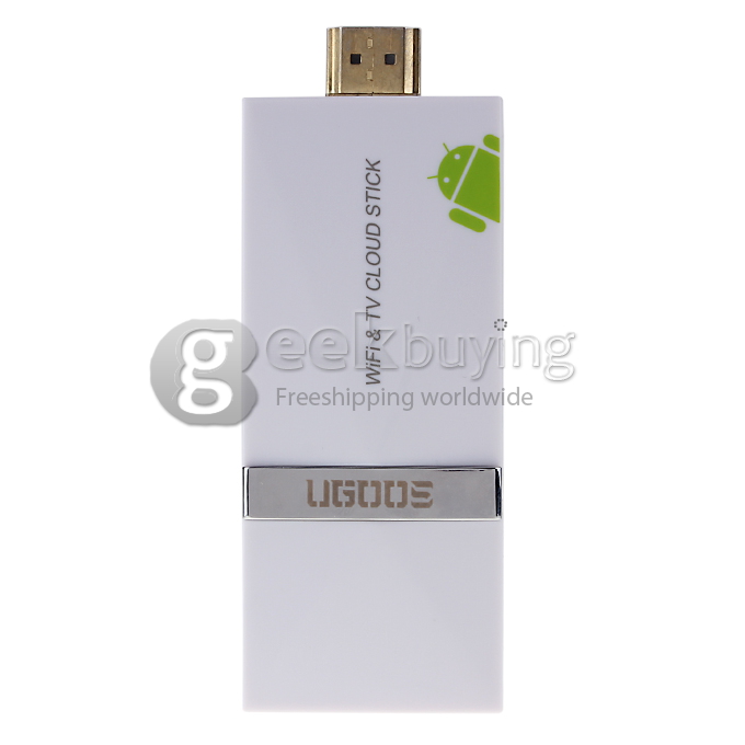 Ugoos UM1 Rockchip RK3066 Dual Core Cortex A9 1.6Ghz Android 4.2.2 OS Mini TV BOX HDMI HDD Player 1G/4G with External Wifi Antenna-White