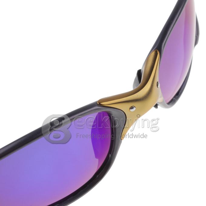04-145 Golden Alloy Full Frame Polarized Lens Sports Sunglasses - Blue REVO