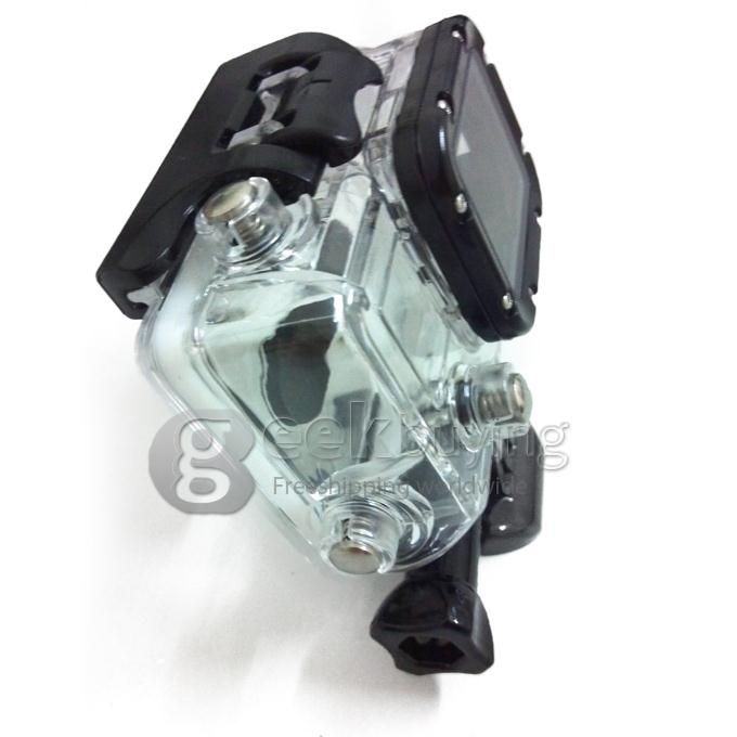 Underwater Waterproof Protective Housing Case 45M Depth Water Resistant For Gopro Hero 3 Camera (Black + Transparent)