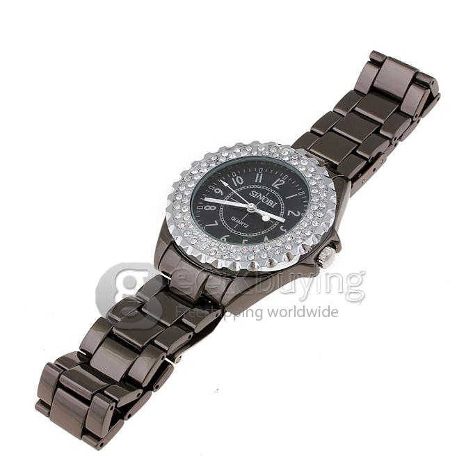 SINOBI 1850 Stainless Steel Men's Fashion & Casual Watches-Black