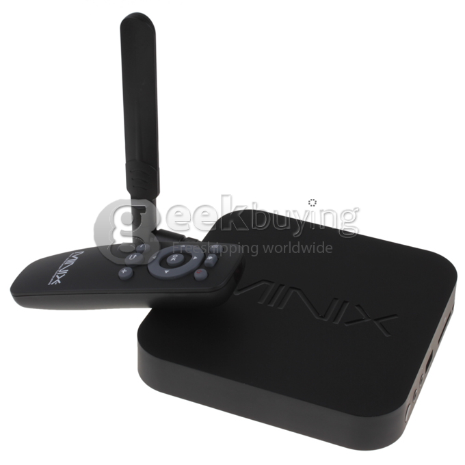 MINIX NEO X7 Quad Core Mini TV BOX Android Jelly Bean 4.2.2 OS Rockchip RK3188 Cortex A9 1.6GHz HDMI HDD Player 2G/16G Bluetooth V4.0 External WiFi Antenna Black