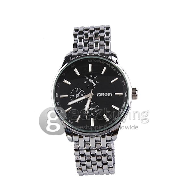 SINOBI 9268 Stainless Steel Men's Fashion & Casual Watches - Silver