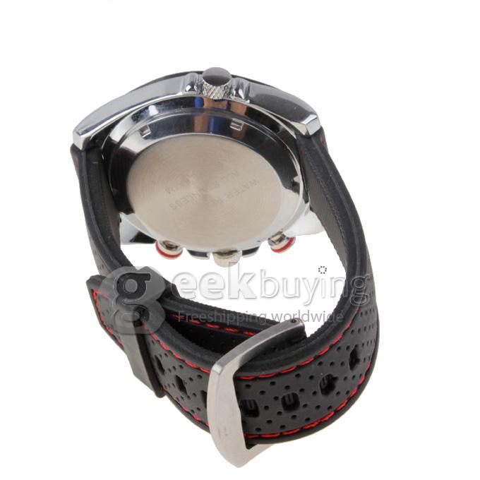 FUYATE Rubber Sport Style Automatic Mechanical Watch with Date Calendar for Male
