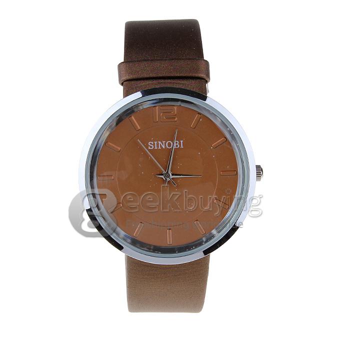 SINOBI 9392 Stainless Steel Water Resistance Fashion & Casual Watches - Brown