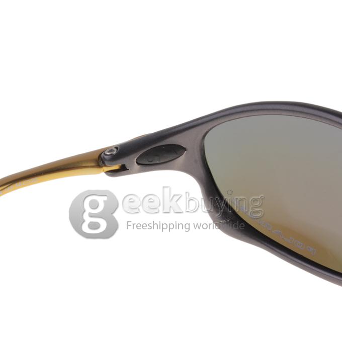 04-145 Golden Alloy Full Frame Polarized Lens Sports Sunglasses - Blue REVO