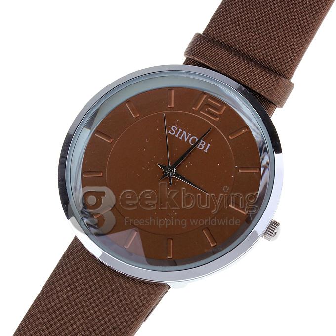 SINOBI 9392 Stainless Steel Water Resistance Fashion & Casual Watches - Brown