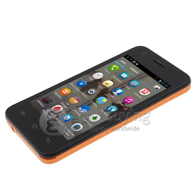 CUBOT GT72 4.0 Inch TFT Screen MTK6572 Dual Core 1.2GHz Smartphone 256MB/512MB 2.0MP Camera Android 4.2 OS with GPS - Orange