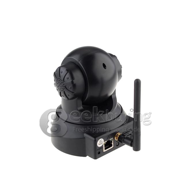 Tenvis JPT3815W Wireless IP Camera with 300K Pixels 10 IR LEDs Two-Way Audio Night Vision Motion Detection - Black