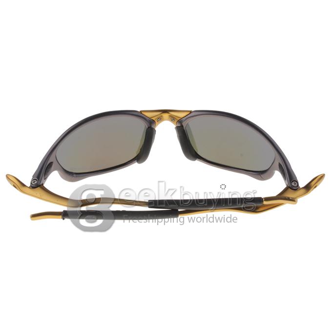04-145 Golden Alloy Full Frame Polarized Lens Sports Sunglasses - Blue REVO
