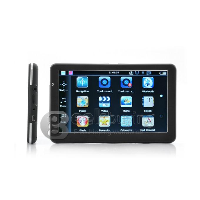 7 Inch TFT- LCD Touchscreen HD 800A-480 Windows 6.0 Car DVR GPS Navigator with 4GB Bluetooth FM - Europe Map