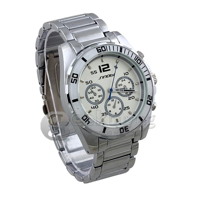 SINOBI 9415 Stainless Steel Fashion & Casual Watches - Silver