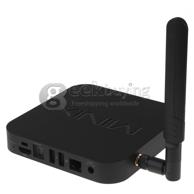 MINIX NEO X7 Quad Core Mini TV BOX Android Jelly Bean 4.2.2 OS Rockchip RK3188 Cortex A9 1.6GHz HDMI HDD Player 2G/16G Bluetooth V4.0 External WiFi Antenna Black