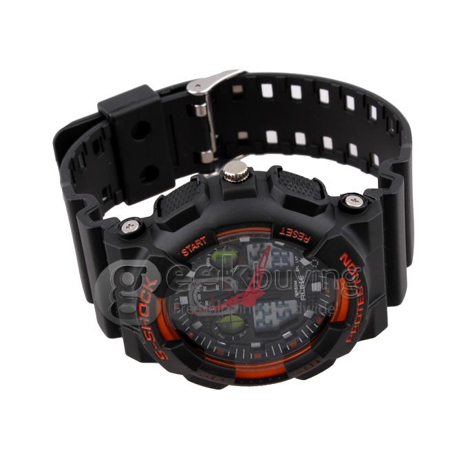 ALIKE AK1055 Plastic 50 Meters Waterproof Sport Utility Watch - Black