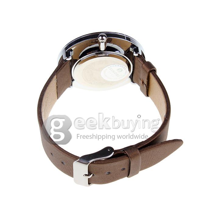 SINOBI 9392 Stainless Steel Water Resistance Fashion & Casual Watches - Brown