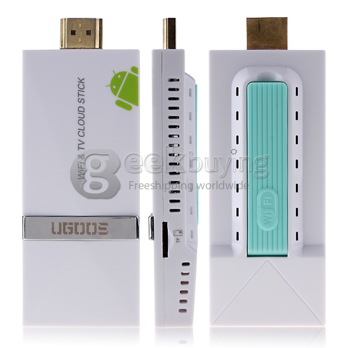Ugoos UM1 Rockchip RK3066 Dual Core Cortex A9 1.6Ghz Android 4.2.2 OS Mini TV BOX HDMI HDD Player 1G/4G with External Wifi Antenna-White