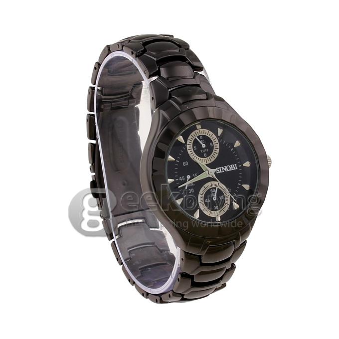 SINOBI 3595 Stainless Steel Men's Fashion & Casual Watches-Black