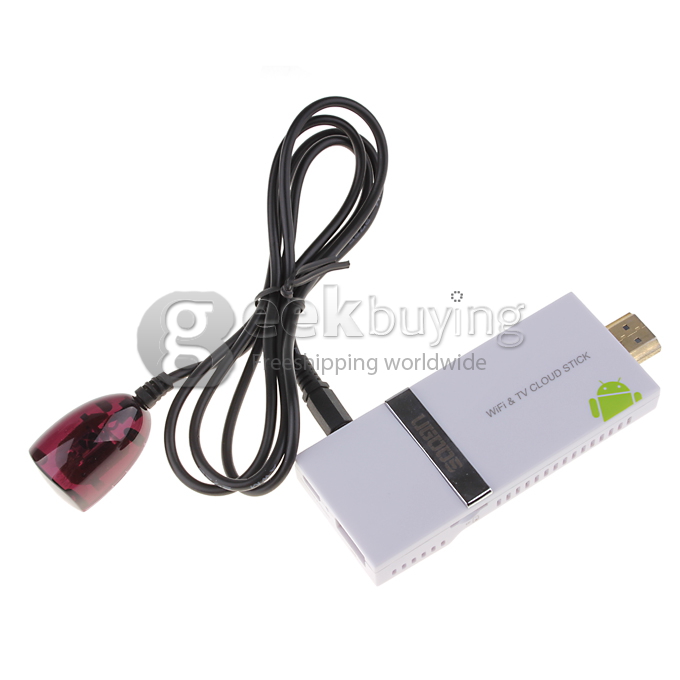 Ugoos UM1 Rockchip RK3066 Dual Core Cortex A9 1.6Ghz Android 4.2.2 OS Mini TV BOX HDMI HDD Player 1G/4G with External Wifi Antenna-White