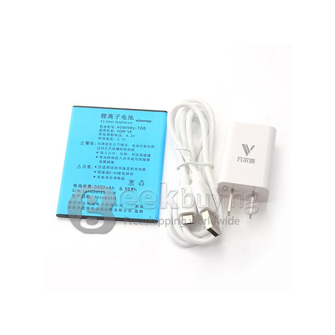 Vowney V5 5.0inch IPS HD Screen MTK6589 Quad Core Smartphone 1GB RAM+4GB ROM 8.0MP Camera Android 4.2 with 3G/GPS- White
