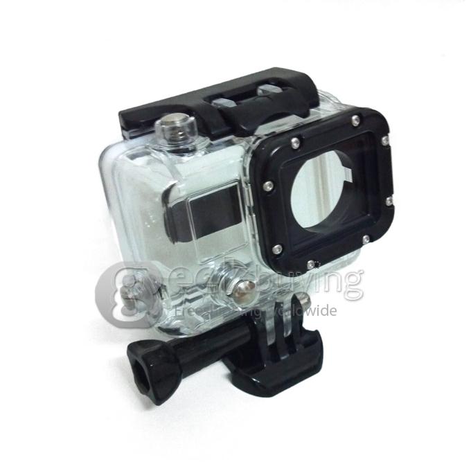 Underwater Waterproof Protective Housing Case 45M Depth Water Resistant For Gopro Hero 3 Camera (Black + Transparent)