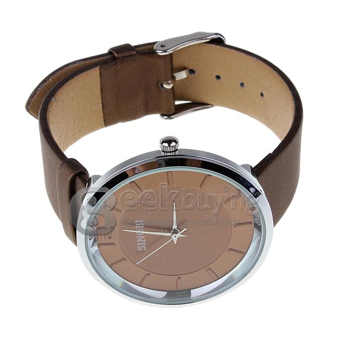 SINOBI 9392 Stainless Steel Water Resistance Fashion & Casual Watches - Brown