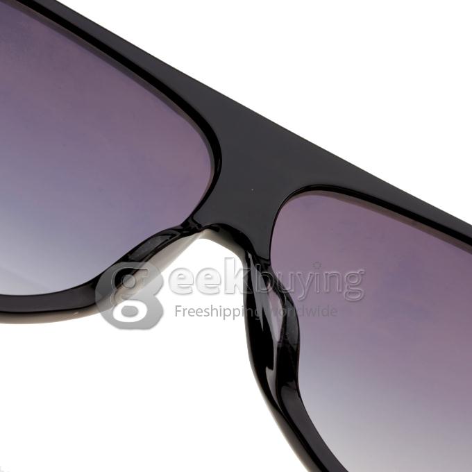 OREKA WG001C4 Black + Yellow Plastic Full Frame Nylon Resin Lenses Fashion Sunglasses - Gray