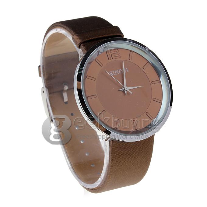 SINOBI 9392 Stainless Steel Water Resistance Fashion & Casual Watches - Brown