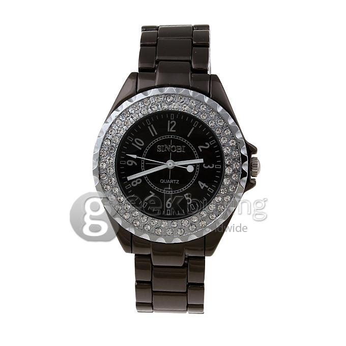 SINOBI 1850 Stainless Steel Men's Fashion & Casual Watches-Black