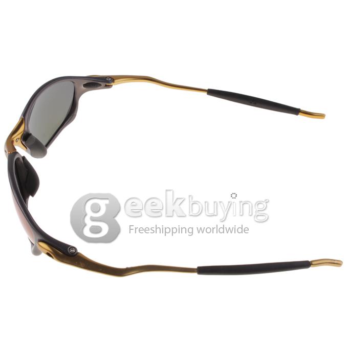 04-145 Golden Alloy Full Frame Polarized Lens Sports Sunglasses - Blue REVO