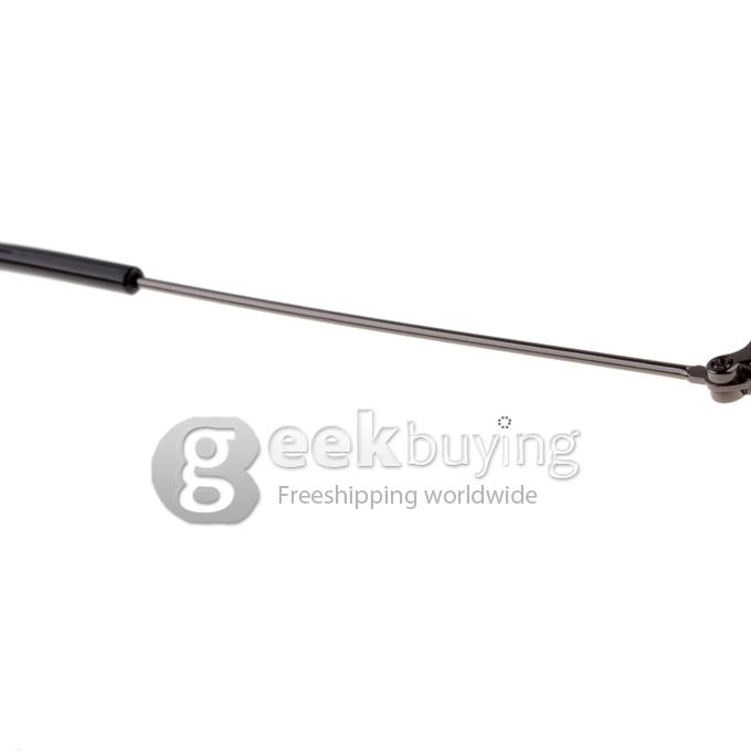 34634 Black Alloy Full Frame Resin Lenses Fashion Sunglasses - Gray