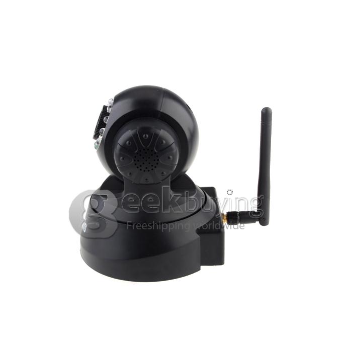 Tenvis JPT3815W Wireless IP Camera with 300K Pixels 10 IR LEDs Two-Way Audio Night Vision Motion Detection - Black