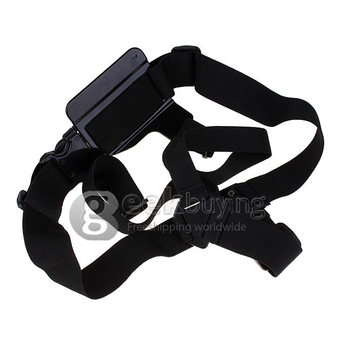 3-Way Adjustment Base + Elastic Chest Body Strap Mount Belt for GoPro Hero 4 3 2 1 SJ Cams