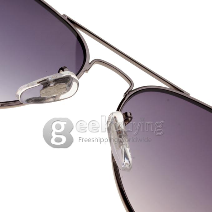 34634 Black Alloy Full Frame Resin Lenses Fashion Sunglasses - Gray