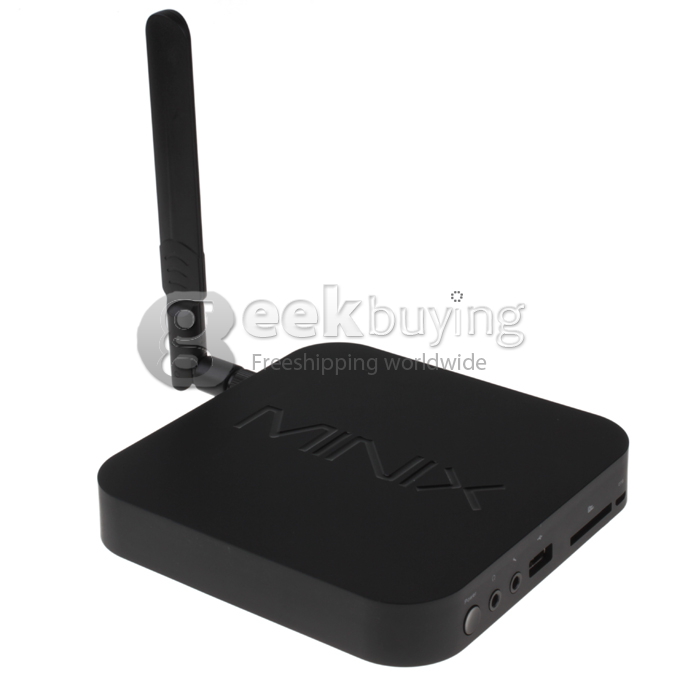 MINIX NEO X7 Quad Core Mini TV BOX Android Jelly Bean 4.2.2 OS Rockchip RK3188 Cortex A9 1.6GHz HDMI HDD Player 2G/16G Bluetooth V4.0 External WiFi Antenna Black