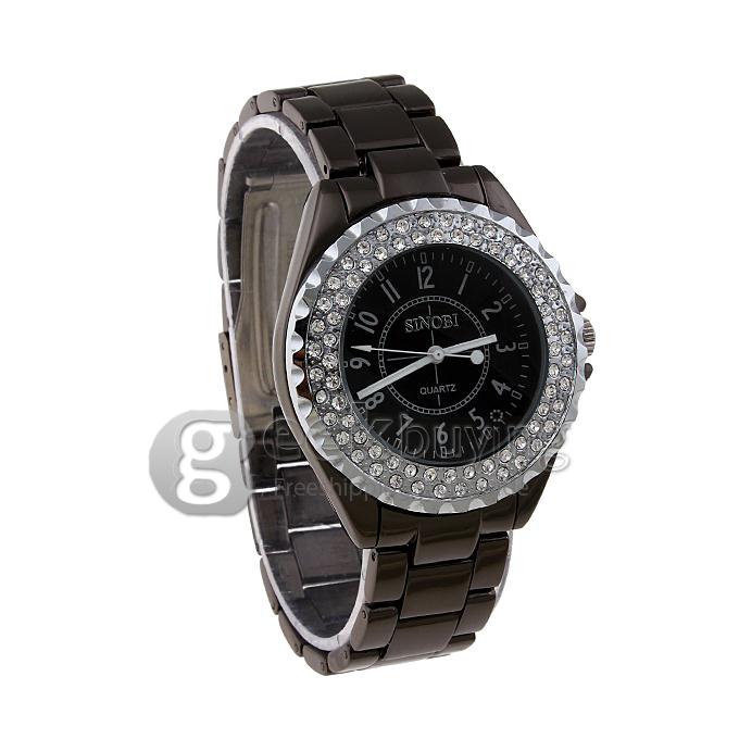 SINOBI 1850 Stainless Steel Men's Fashion & Casual Watches-Black