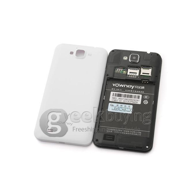 Vowney V5 5.0inch IPS HD Screen MTK6589 Quad Core Smartphone 1GB RAM+4GB ROM 8.0MP Camera Android 4.2 with 3G/GPS- White