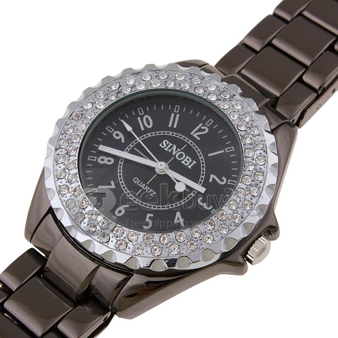 SINOBI 1850 Stainless Steel Men's Fashion & Casual Watches-Black