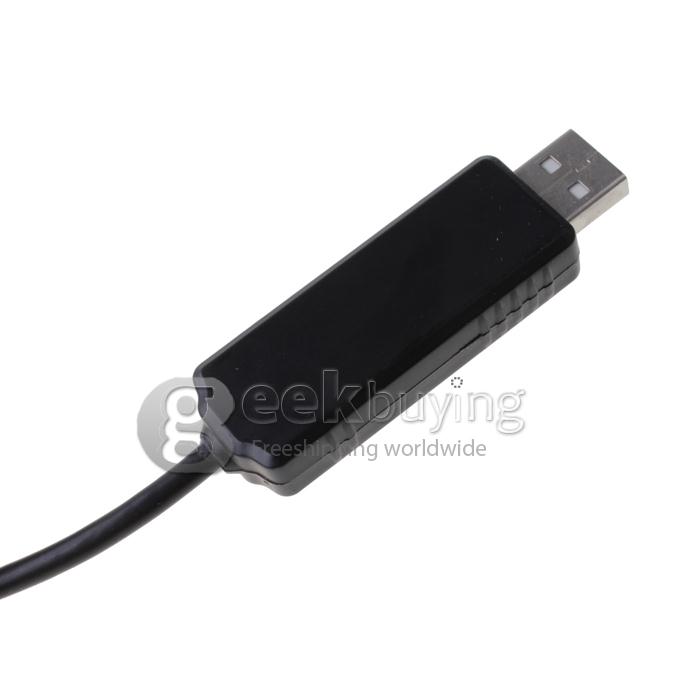 9mm Camera Head Diameter Waterproof Wire Endoscope with 4 White LED lights & 1/6 VGA CMOS - Aluminum Head 7M