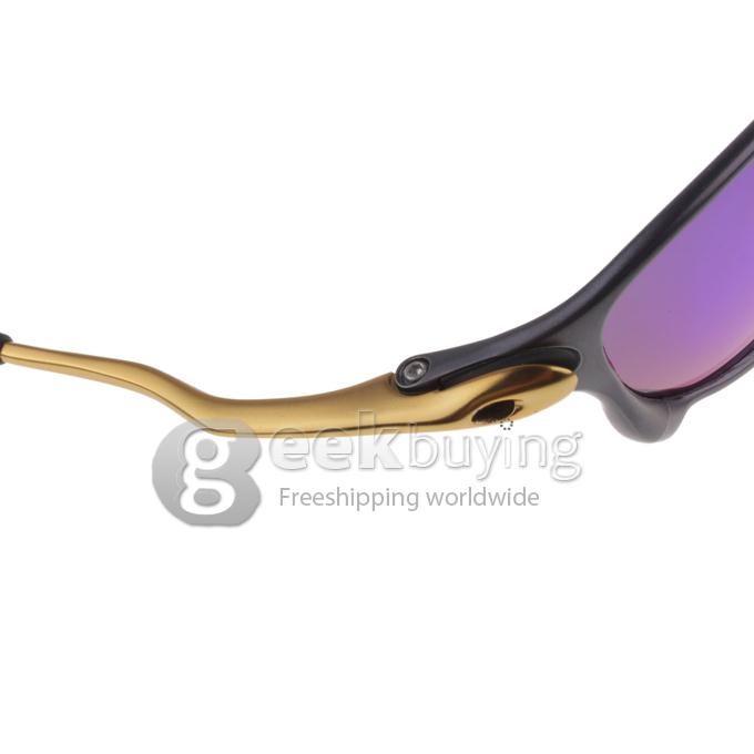 04-145 Golden Alloy Full Frame Polarized Lens Sports Sunglasses - Blue REVO