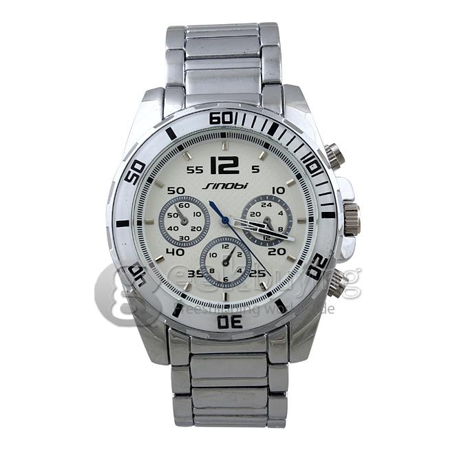 SINOBI 9415 Stainless Steel Fashion & Casual Watches - Silver