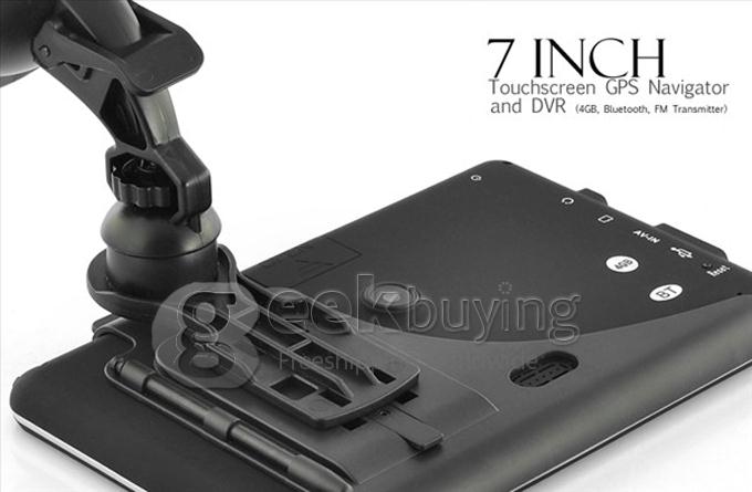 7 Inch TFT- LCD Touchscreen HD 800x480 Windows 6.0 Car DVR GPS Navigator with 4GB Bluetooth FM - Brazil + Argentina Map