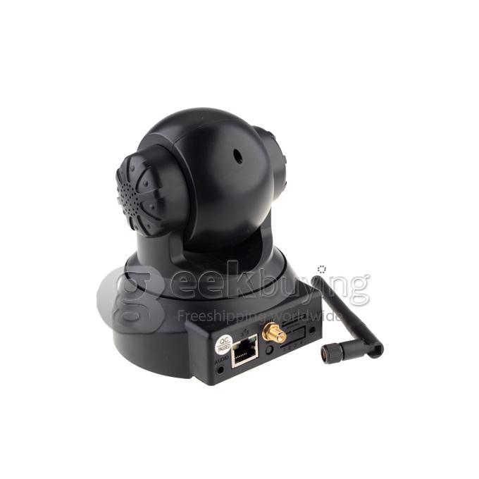 Tenvis JPT3815W Wireless IP Camera with 300K Pixels 10 IR LEDs Two-Way Audio Night Vision Motion Detection - Black
