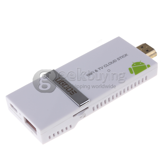 Ugoos UM1 Rockchip RK3066 Dual Core Cortex A9 1.6Ghz Android 4.2.2 OS Mini TV BOX HDMI HDD Player 1G/4G with External Wifi Antenna-White
