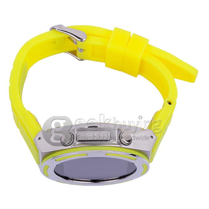 A8 1.54 inch Touch Screen MTK 6250 Watch phone Bluetooth/Sync Phonebook/Call/SMS/Anti Lost - Yellow