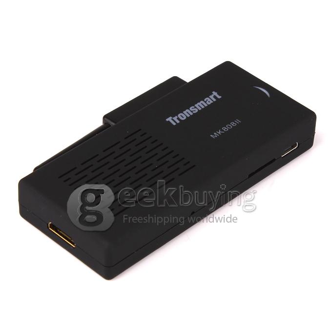 Tronsmart MK808II (Updagraded MK808) Rockchip RK3066 Dual Core TV Box Mini PC Google Android 4.2.2 OS 1G/8G WIFI/Bluetooth with External Wifi Antenna - Black