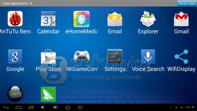 IMITO QX2 RK3188T Quad Core Google Android 4.2.2 OS Cortex-A9 1.4GHz Mini PC TV Box 2G/8G Bluetooth WIFI - Black