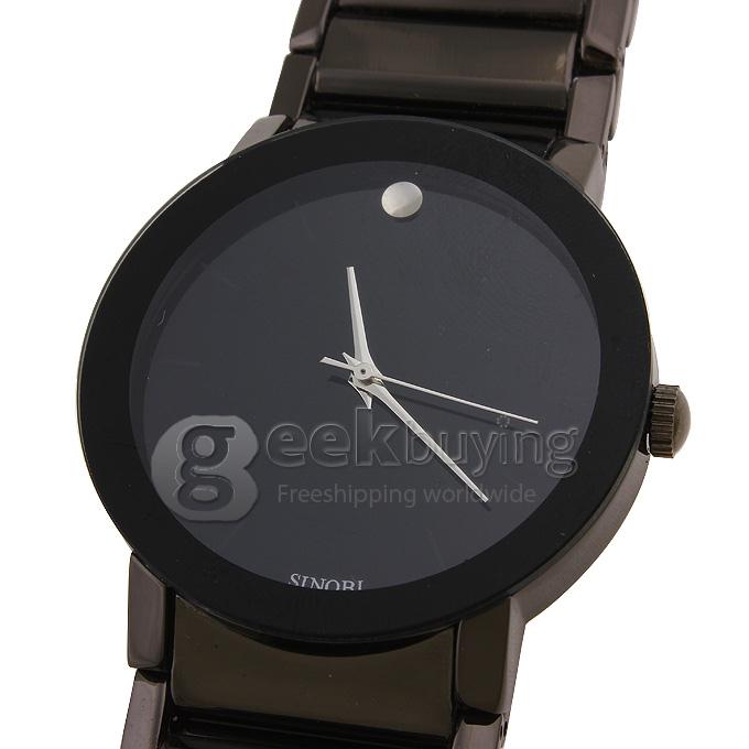SINOBI 9106 Stainless Steel Men's Fashion & Casual Watches - Black