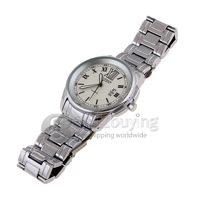 CURREN 8087 Stainless Steel Men's Fashion & Casual Watches - Silver