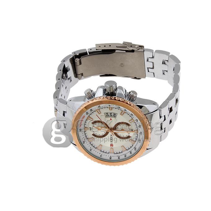 CURREN 8082 Stainless Steel Men's Fashion & Casual Watches - Silver
