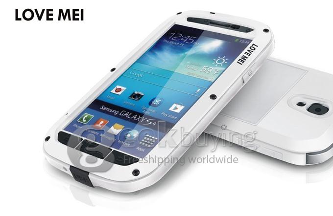 LOVE MEI Weather/Dirt/Shockproof Protect Case for Samsung Galaxy S4 IV i9500 - White