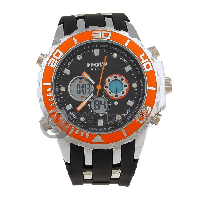I-POLW 591 30 Meters Waterproof Fashion Sports Utility Watch - Orange